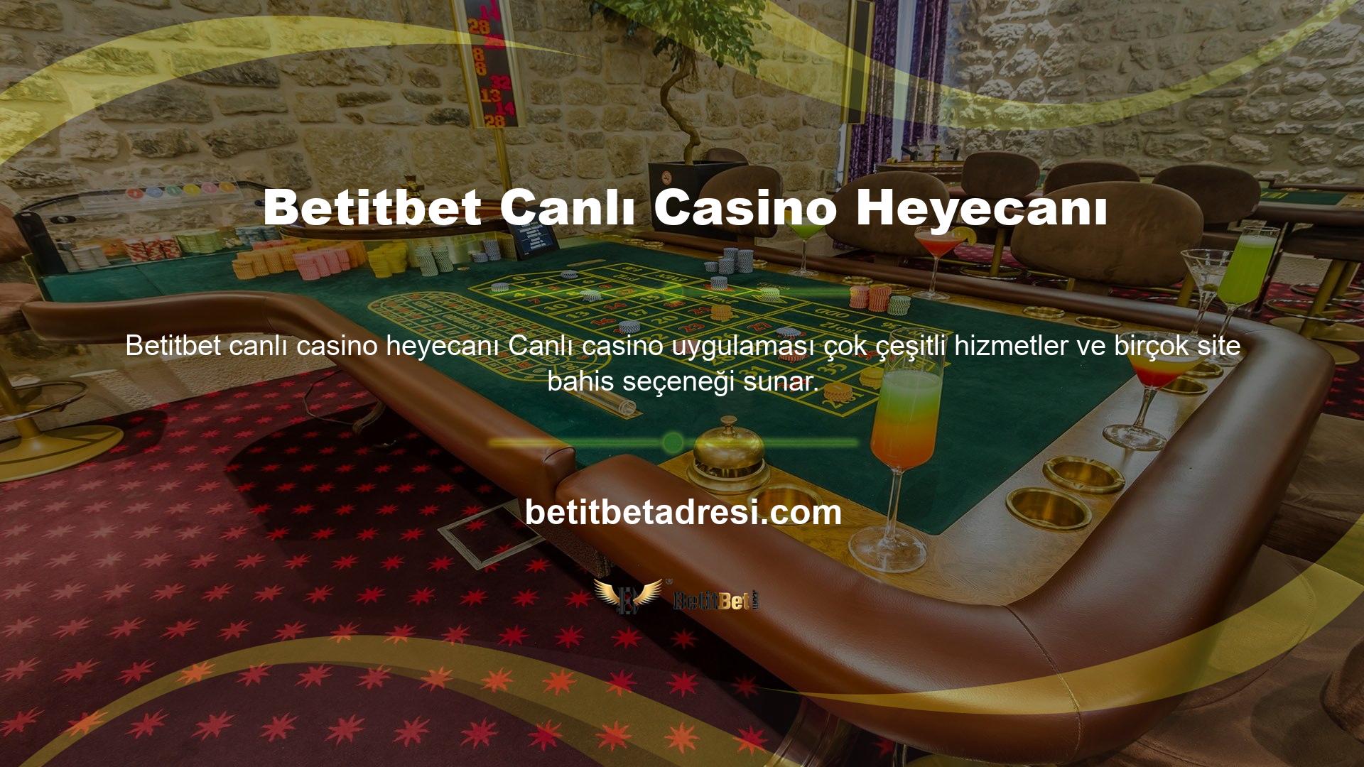 Betitbet Canlı Casino heyecanı için oyun masası gerçek rakiplerden oluşmaktadır