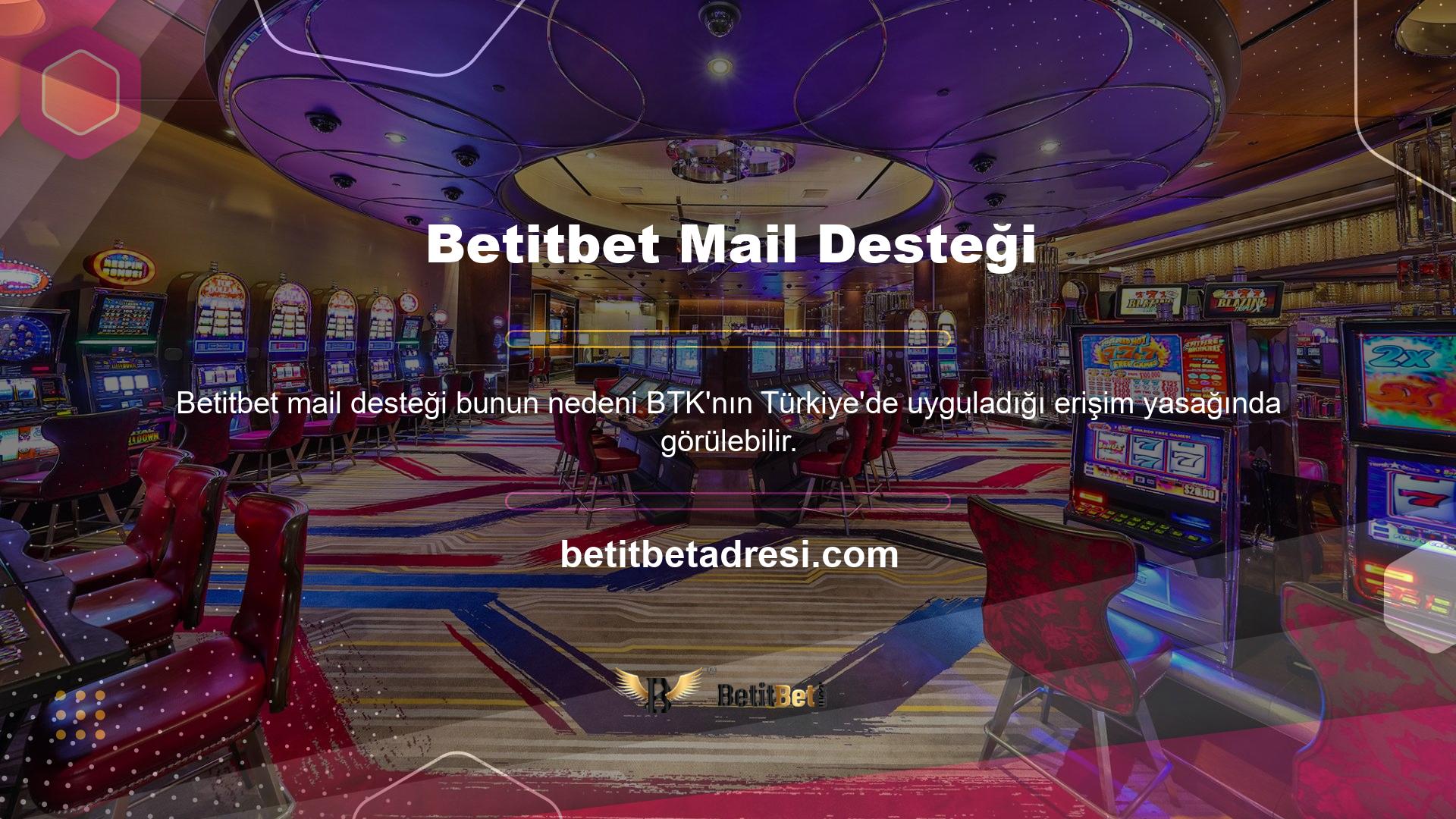 Bu durumu göz önünde bulundurarak Betitbet Casino ve canlı bahis sitelerinin destek ekibi sizin için hızlı bir şekilde güncel bir giriş adresi oluşturacaktır